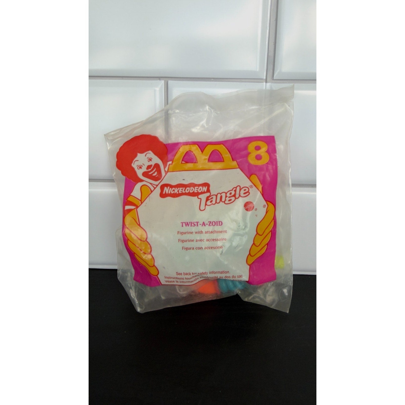 1997 Nickelodeon Tangle Twist-A-Zoid #8 — McDonald's Happy Meal Toy NIP