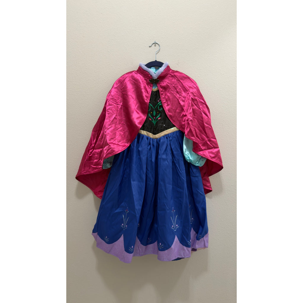 Disney Parks Princess Anna Frozen Costume Dress and Cape NWT Size 7/8