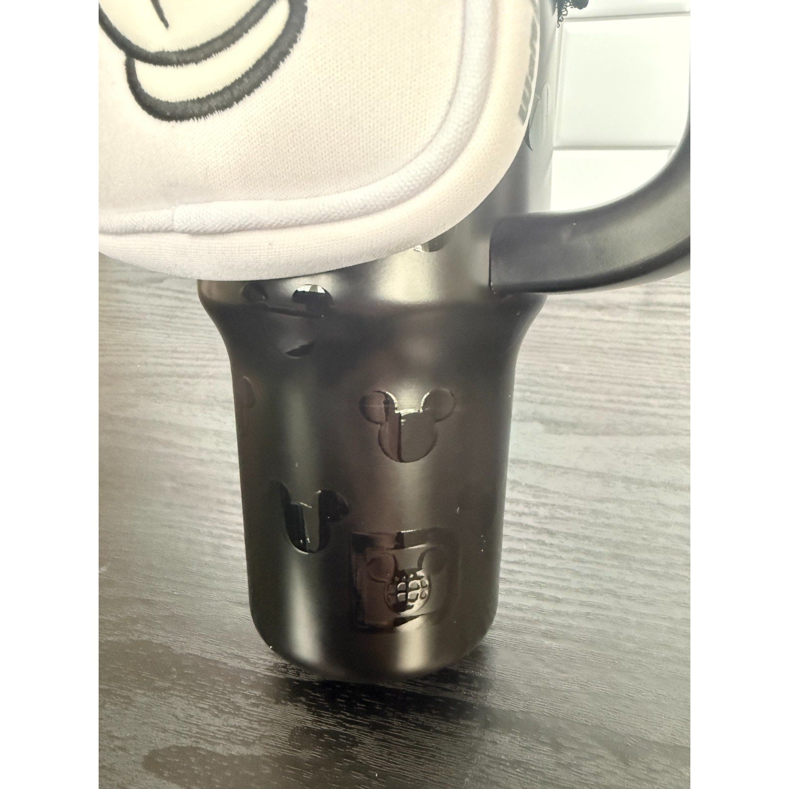 NEW Disney Mickey Mouse 30oz Stainless Steel Tumbler w/ Zip Case - Matte Black