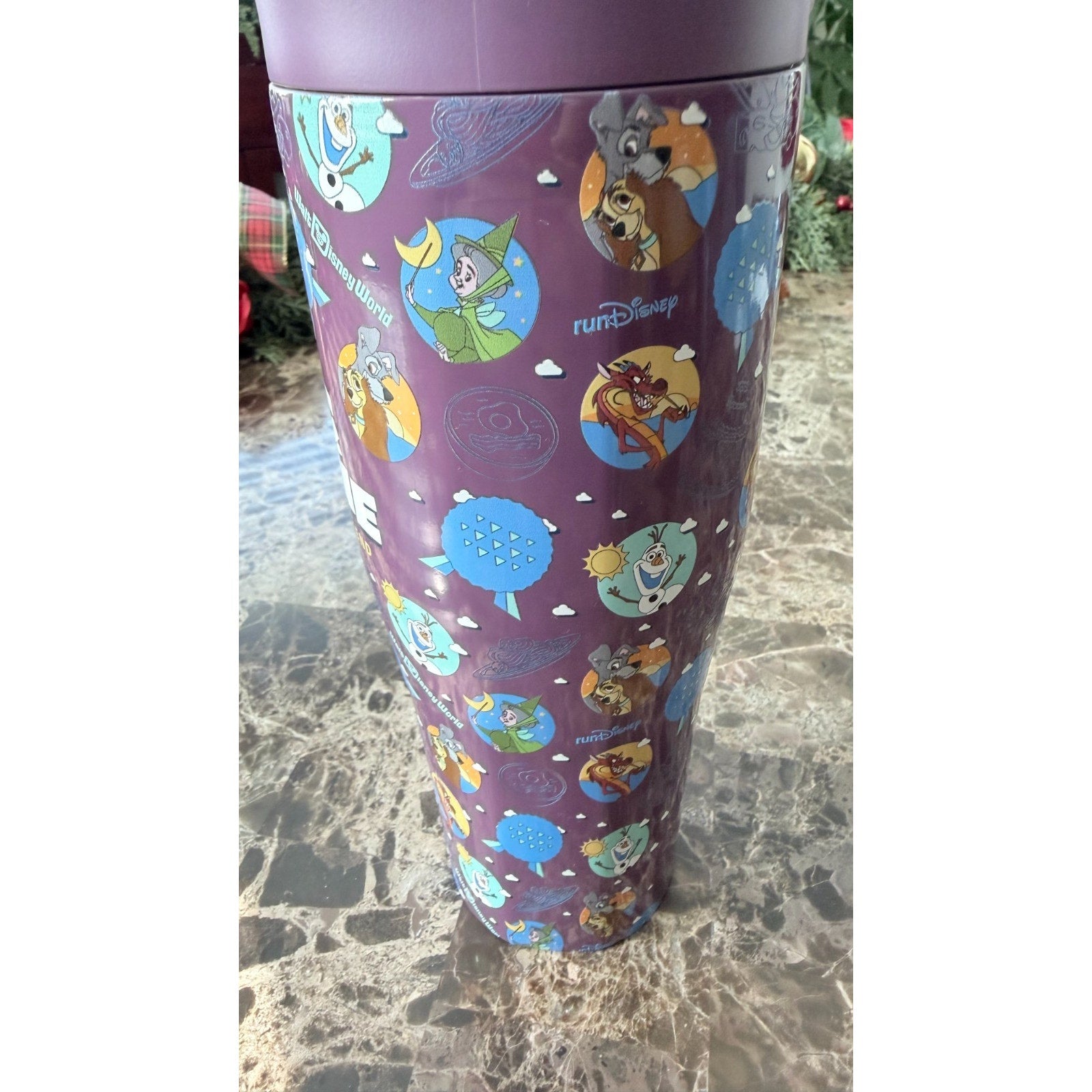 NEW Corkcicle runDisney Wine & Dine Half Marathon 2025 Tumbler - Purple/Yellow