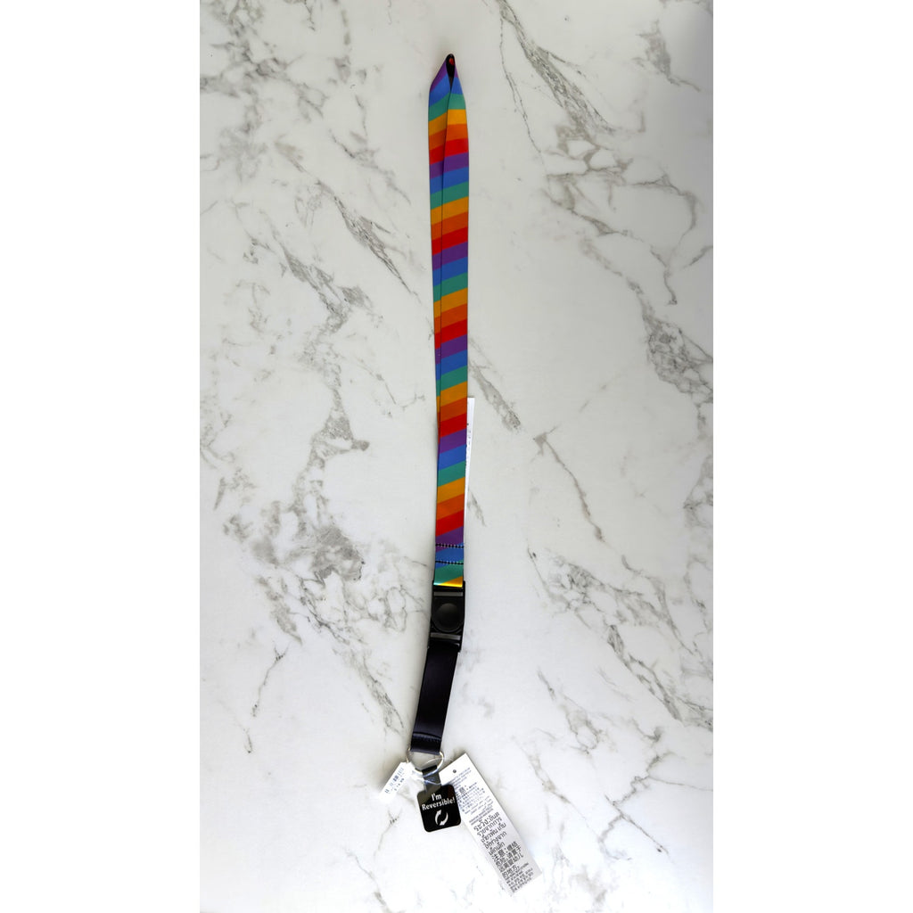 Disney Parks Pride Collection Reversible Pin Trading Lanyard Rainbow Mickey NWT