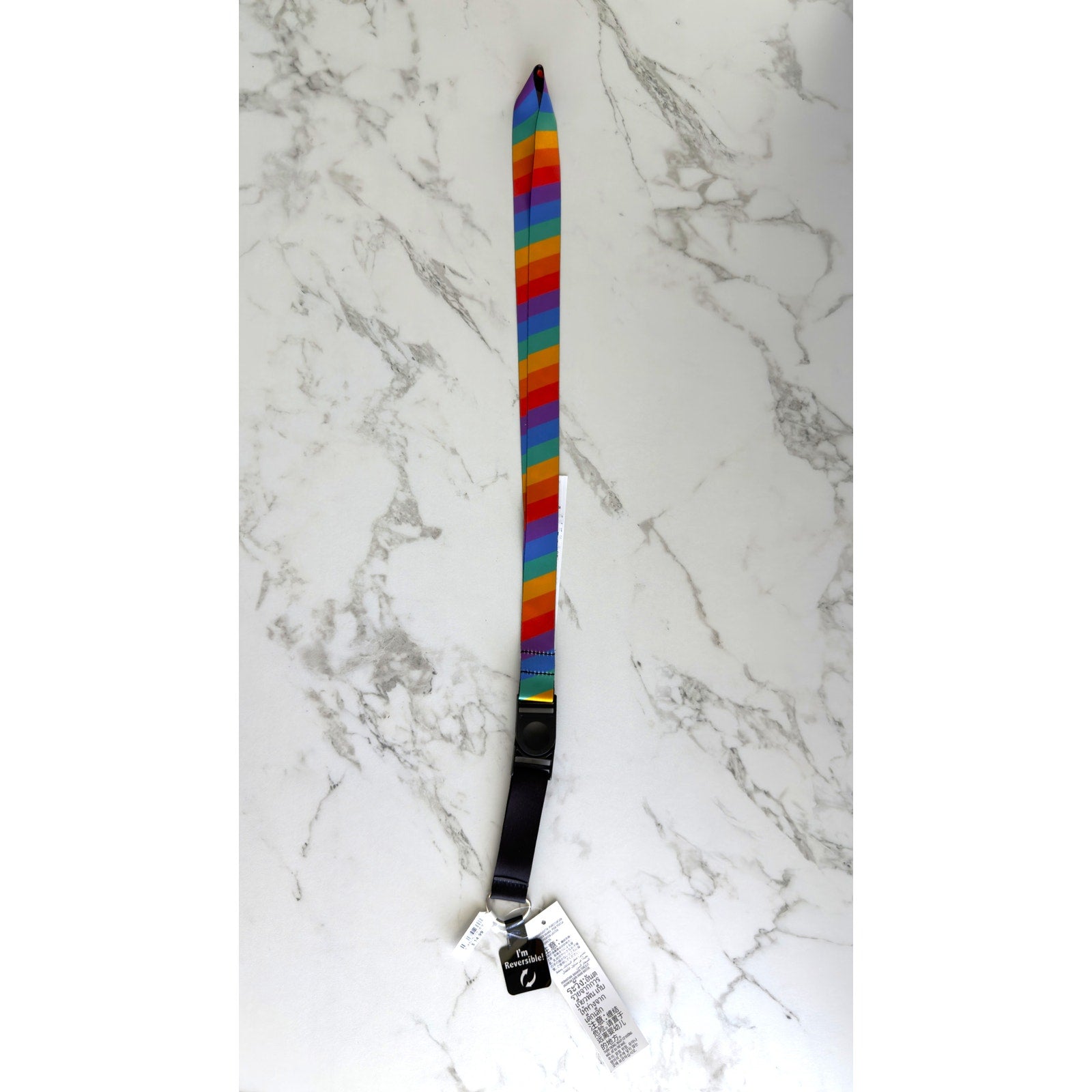 Disney Parks Pride Collection Reversible Pin Trading Lanyard Rainbow Mickey NWT