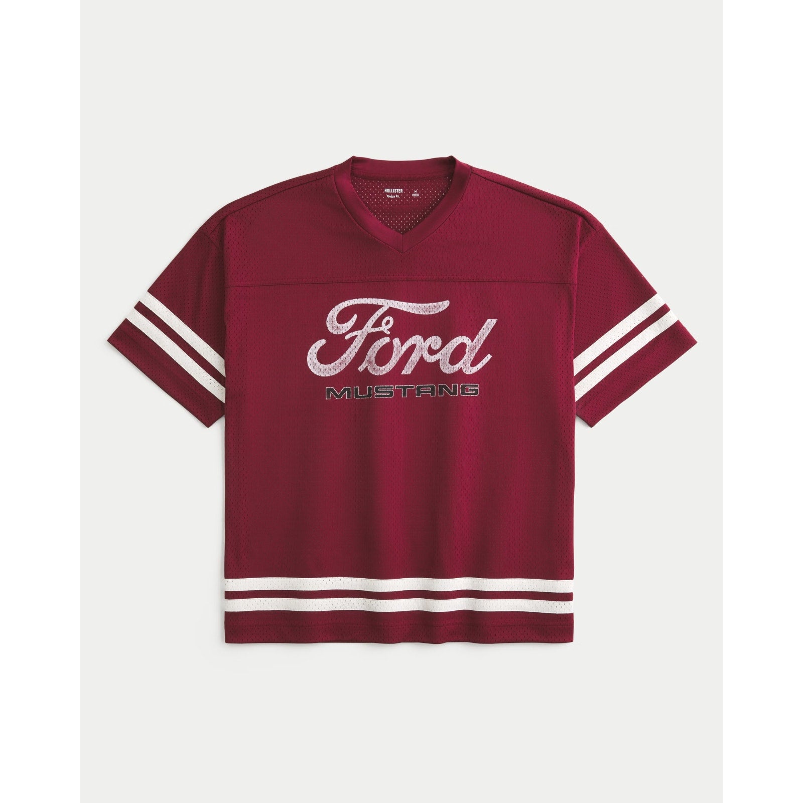 Hollister Ford Mustang Graphic Mesh Jersey Baggy Fit - Adult Large NWT