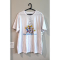 Disney Cheer Squad T-Shirt Adult Large Mickey Minnie Castle WDW White Tee NWT