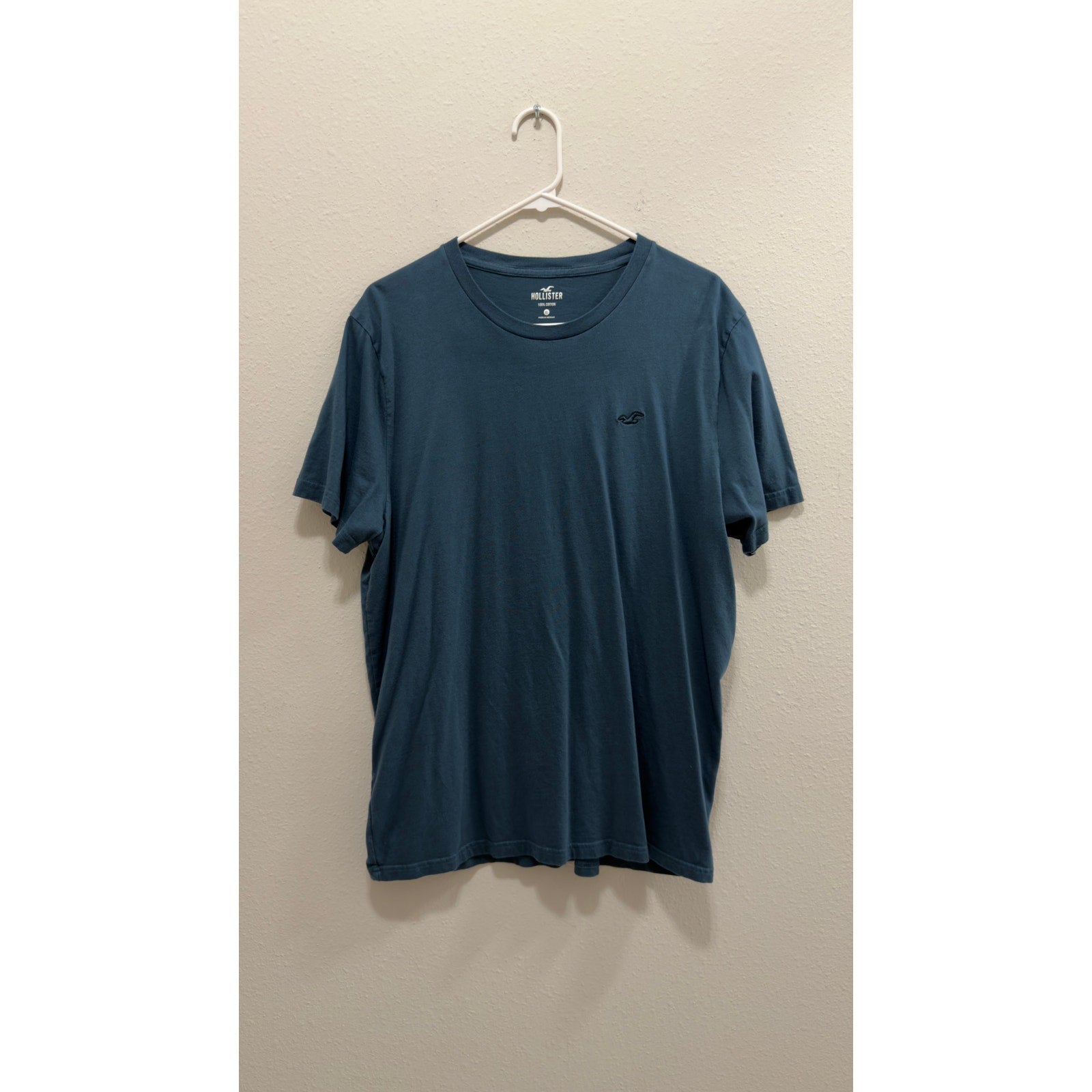Hollister Men's Cotton Icon Crew Tee 2-Pack Size XL Blue & Sage Green