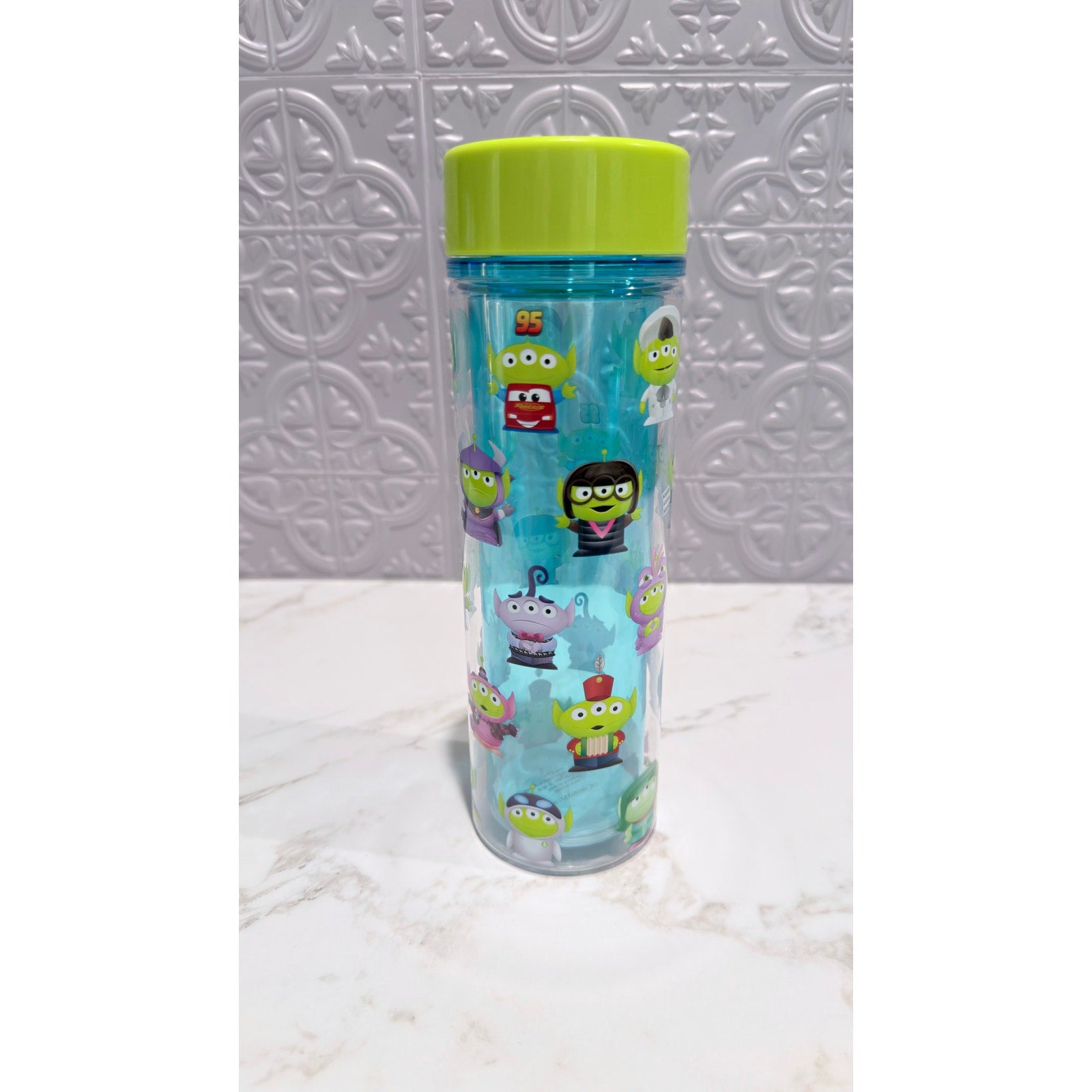 Disney Parks Toy Story Little Green Men Alien Stainless Steel Water Bottle NEW