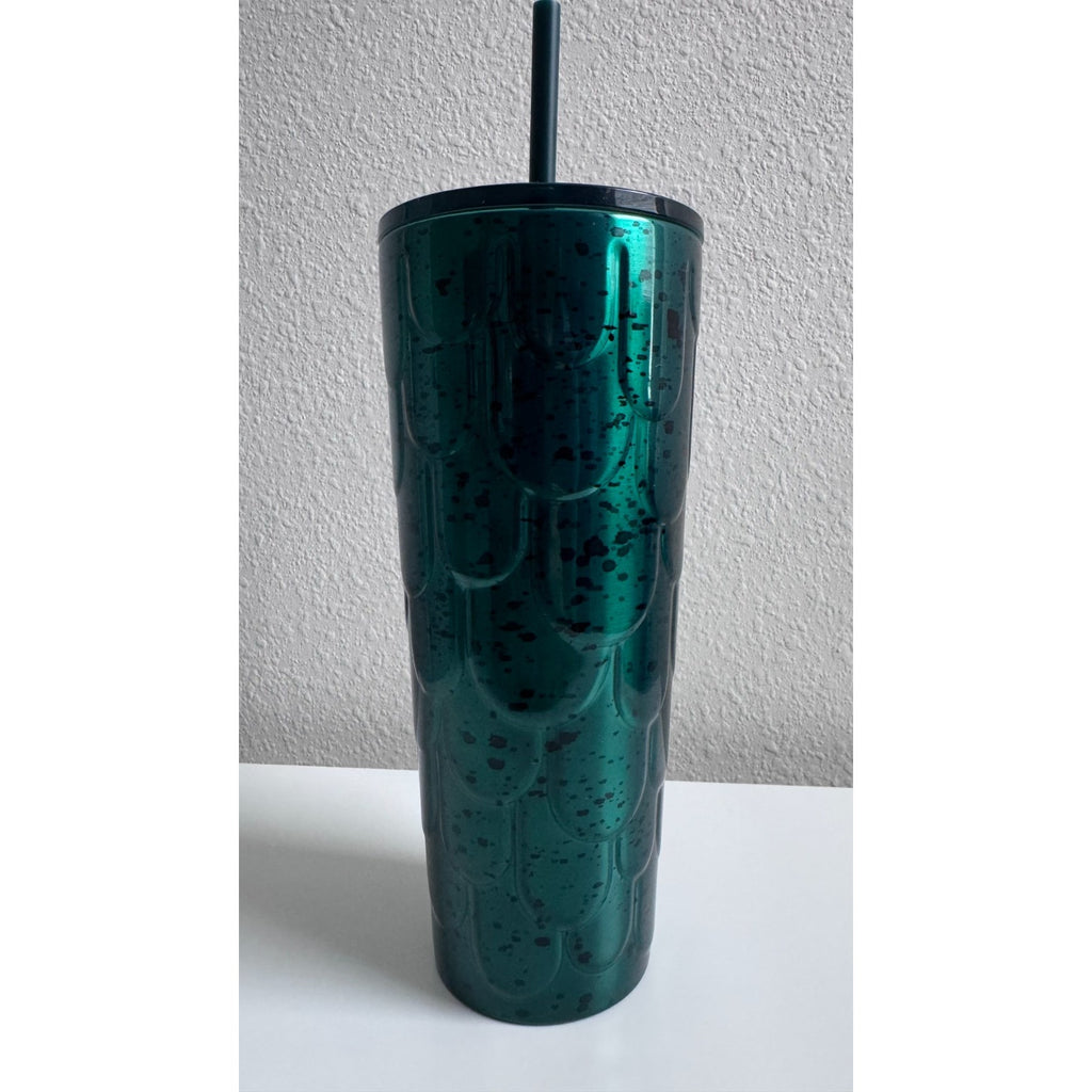 Starbucks Tumbler 2024 Anniversary Green Scales Spotted 24oz Tea & Coffee NEW