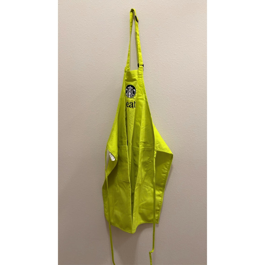 Starbucks Limited Edition Neon Green Oleato Barista Apron 2023 NEW