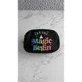 Disney Parks Walt Disney World Let The Magic Begin Hip Pack Belt Bag Black NEW