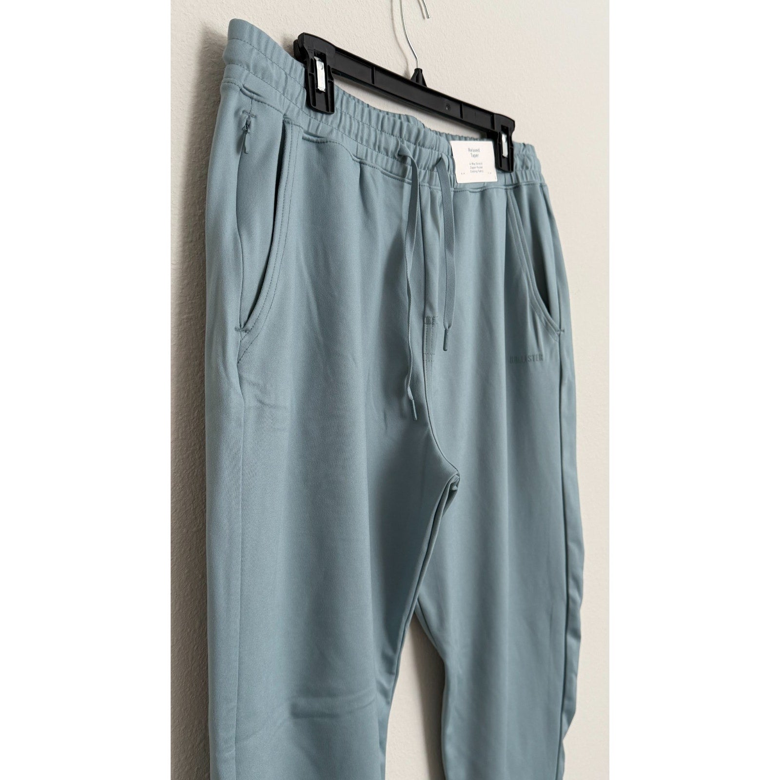 Hollister Relaxed All-Day Taper Pants - Dusty Teal / Gray - Adult Large NWT