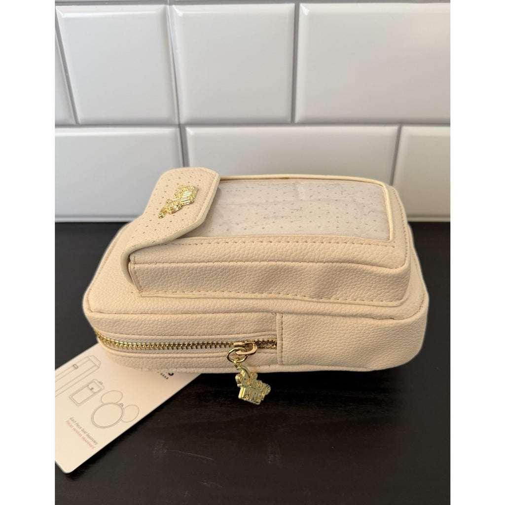 Disney Parks Pin Trading Crossbody Bag White NEW