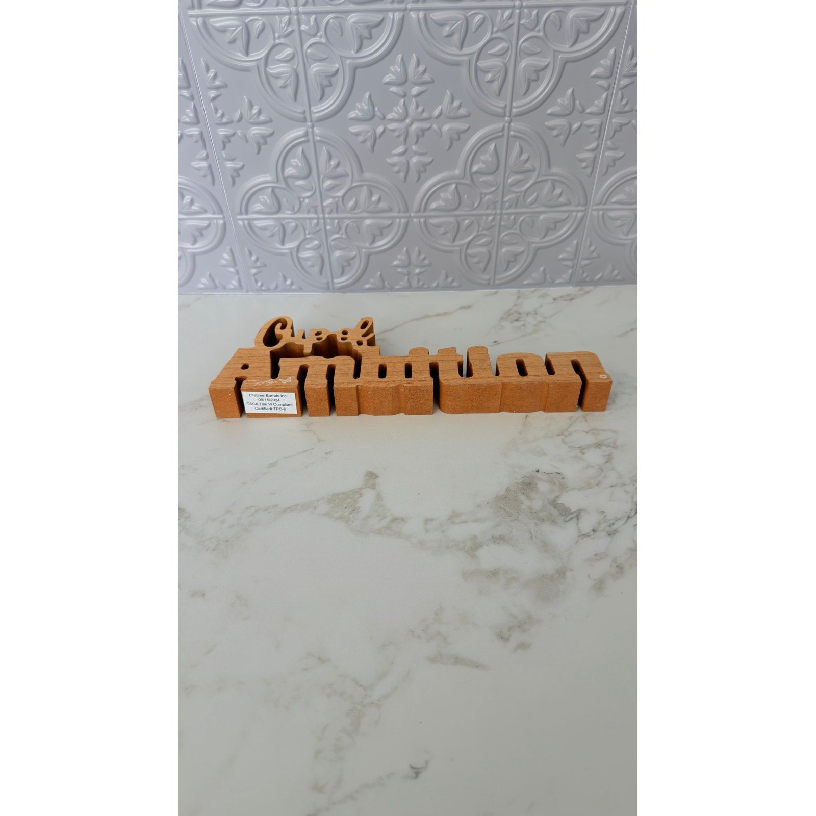 Dolly Parton "Cup of Ambition" Wooden Block Desk Decor Sign NEW