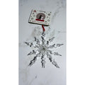 Disney Mickey Mouse Beaded Snowflake Holiday Ornament NWT