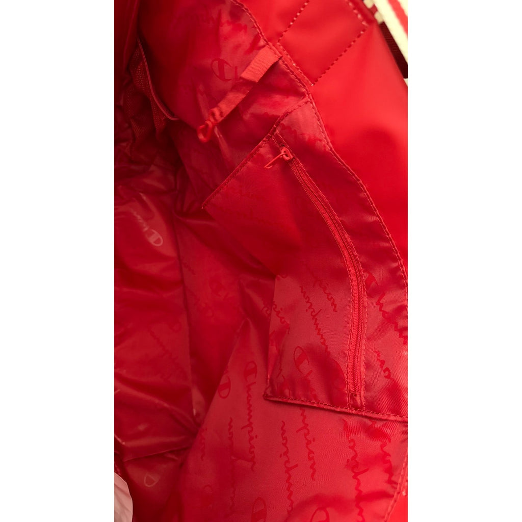 NEW Champion Harbor Tote Bag Red Canvas Striped Handles