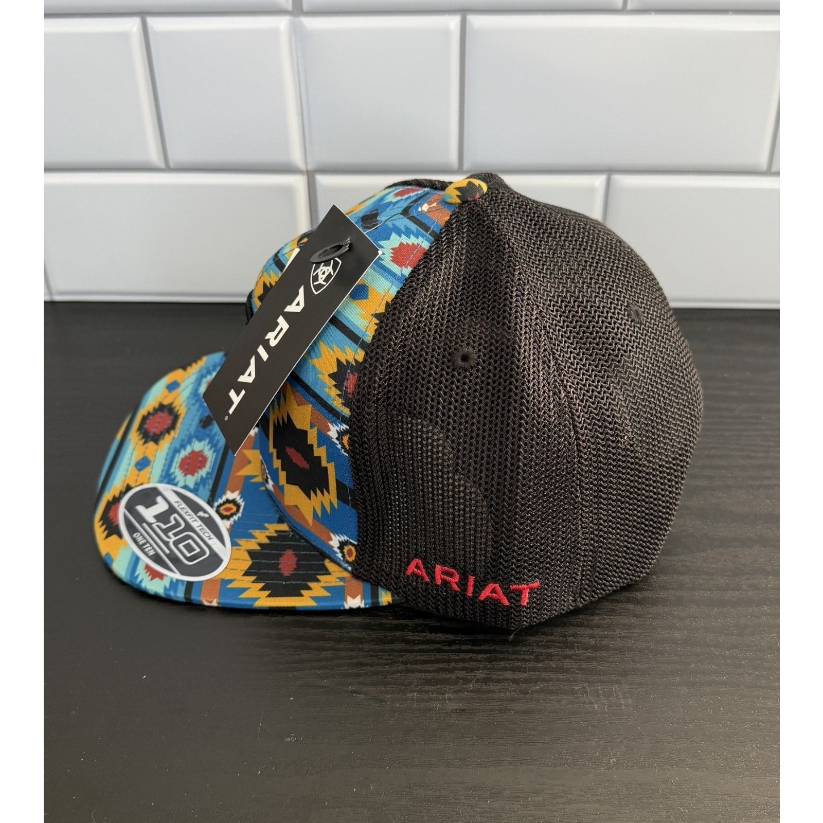 Ariat Men's Southwest Shield Patch FlexFit 110 Snapback Cap NEW