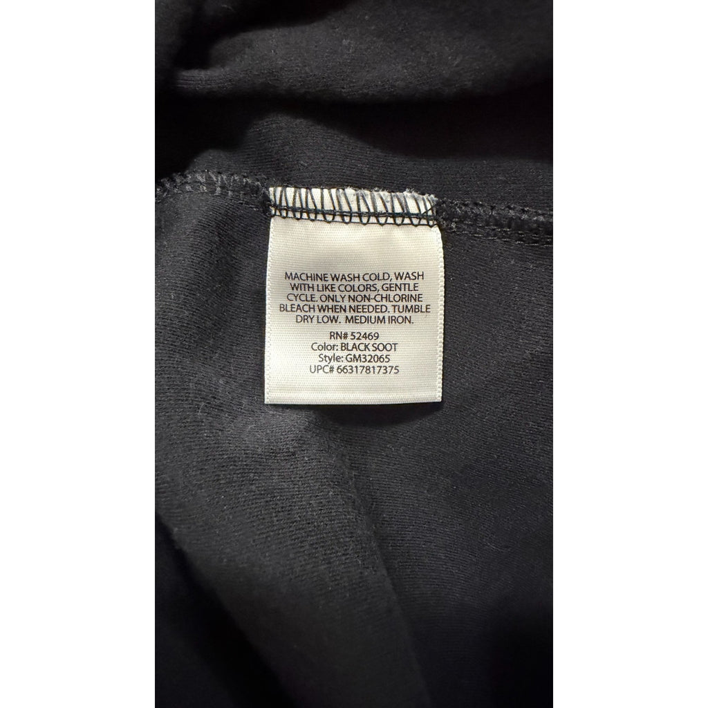 George Men’s Long Sleeve Polo Shirt - Solid Black - Regular Fit - Preowned