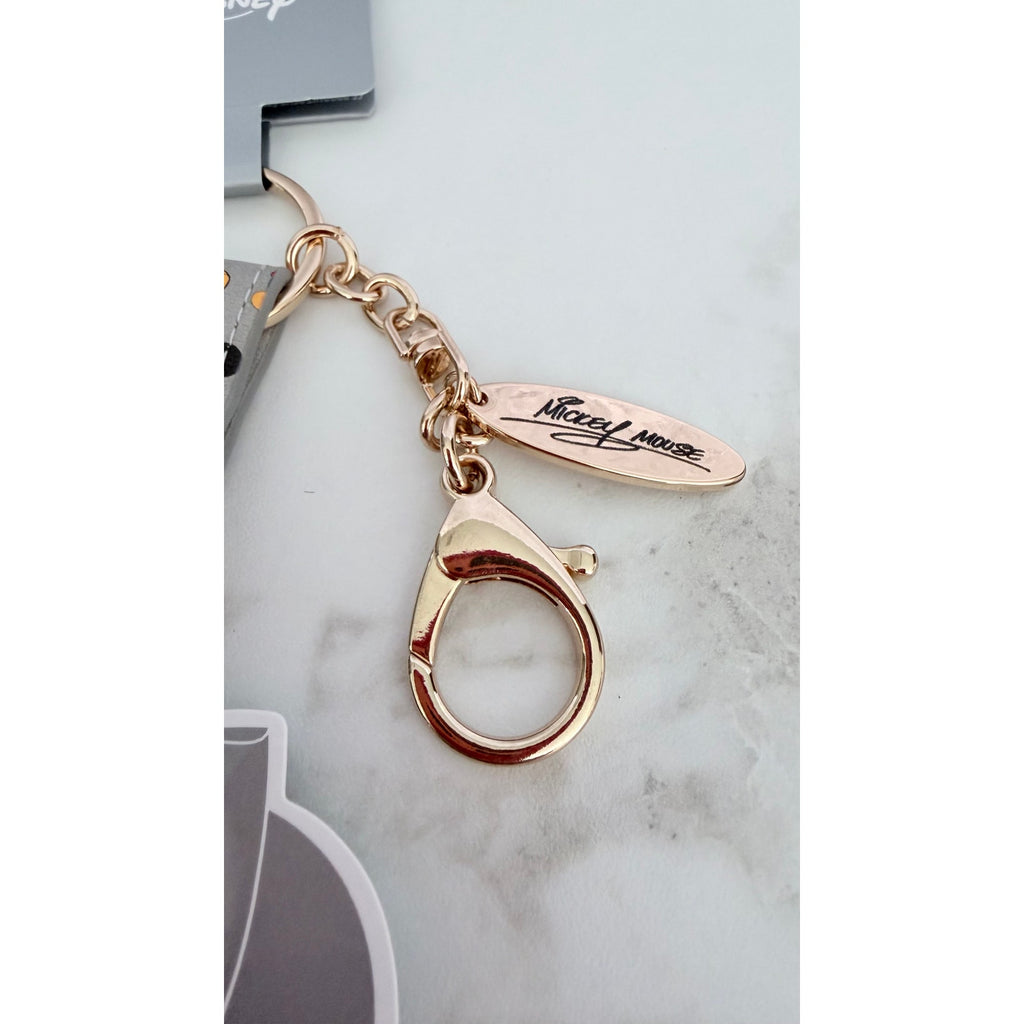 NEW Disney Parks Mickey Mouse Poses Ears Headband Holder Keychain