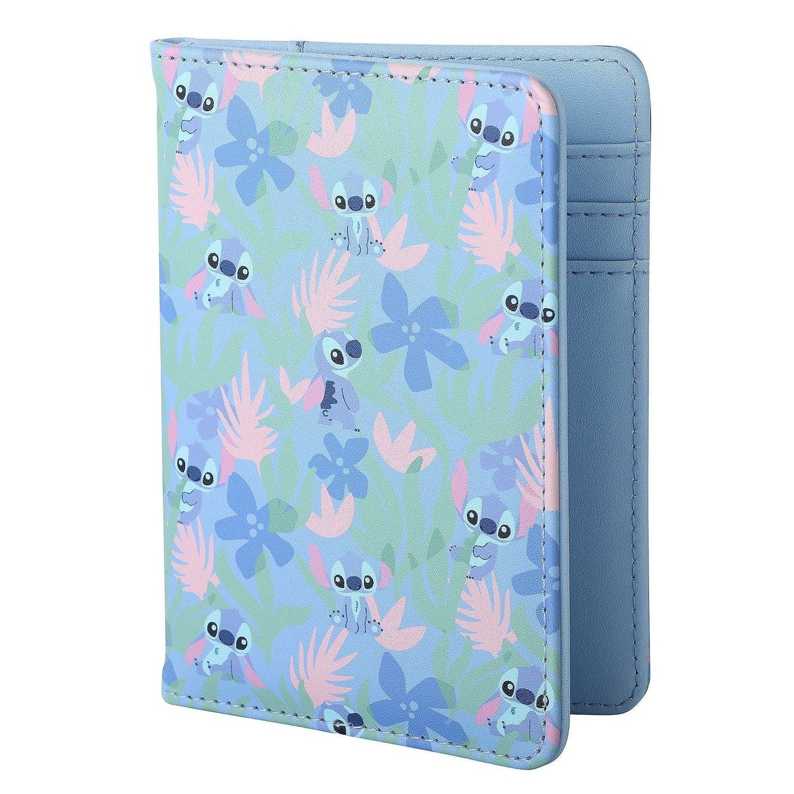 Disney Stitch Tropical Floral Passport Holder Cover Wallet Lilo & Stitch NWT