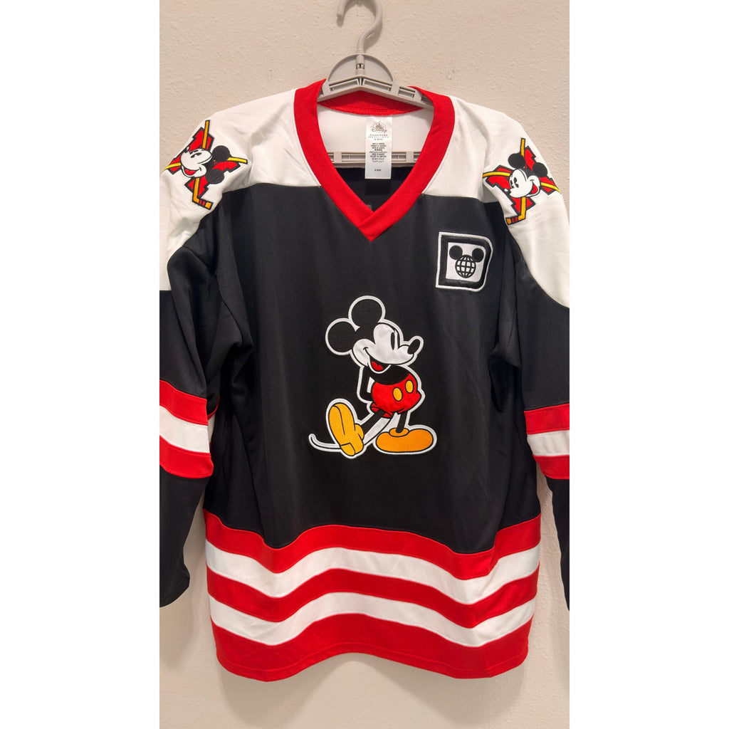 Disney Parks Walt Disney World Mickey Mouse Ice Hockey Jersey Adult Medium