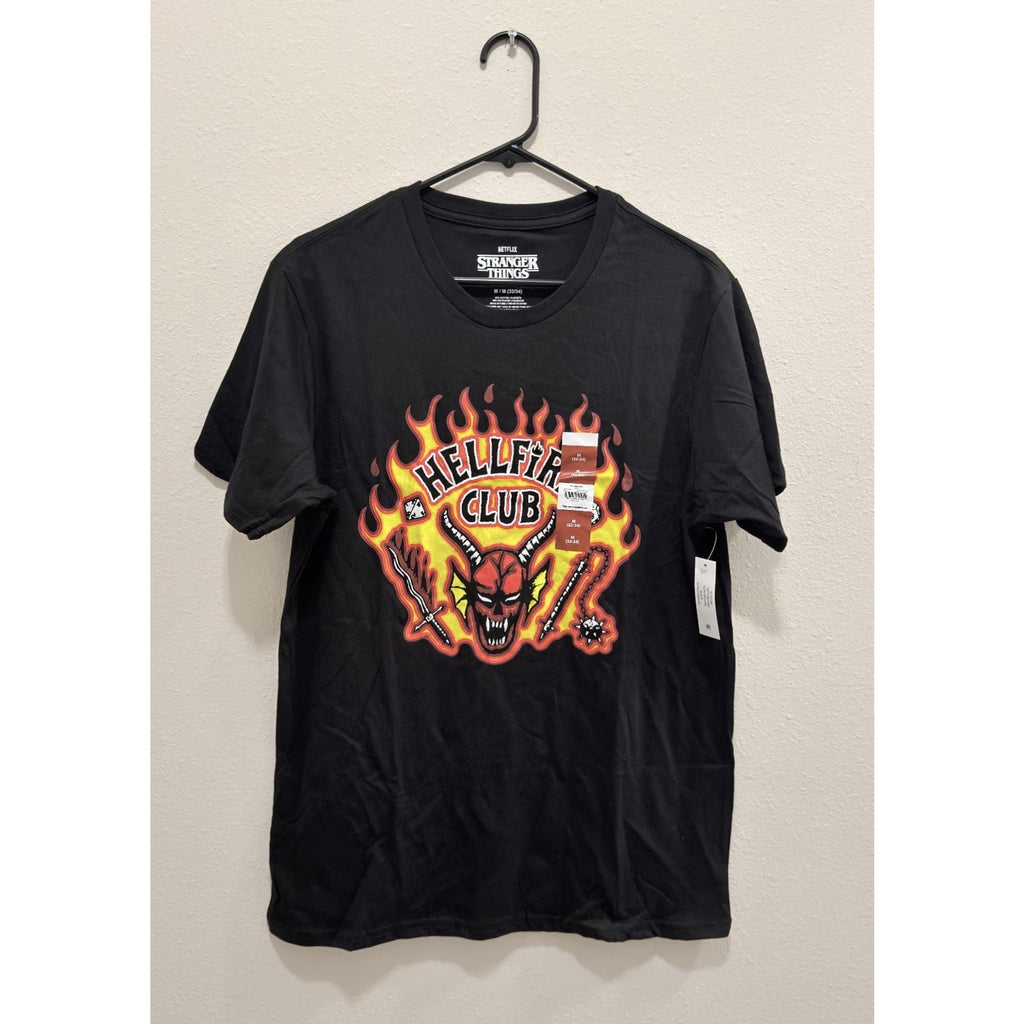 Stranger Things Hellfire Club Graphic Tee - Men's Medium - Netflix Official