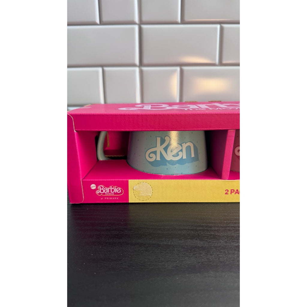 Barbie The Movie Barbie and Ken Ceramic Mugs Set of 2 Primark Exclusive New