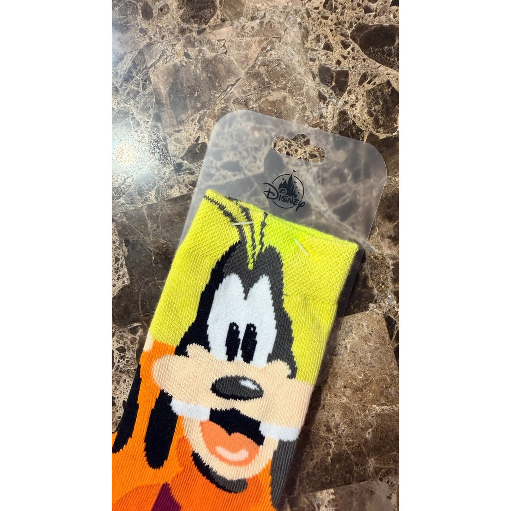 Disney Parks Goofy Character Adult Socks One Size NWT