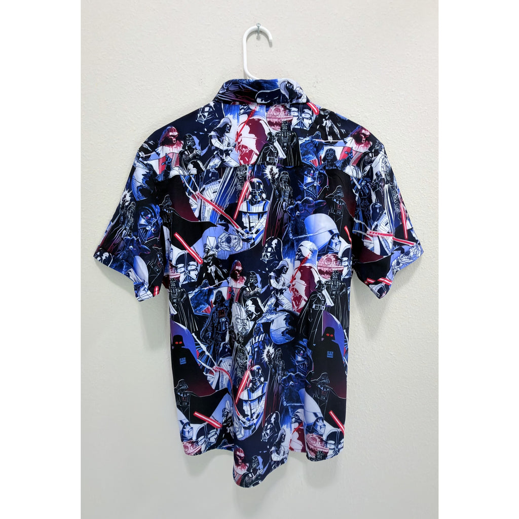 NWT Star Wars RSVLTS "Darth Vader" KUNUFLEX Short Sleeve Shirt - Medium