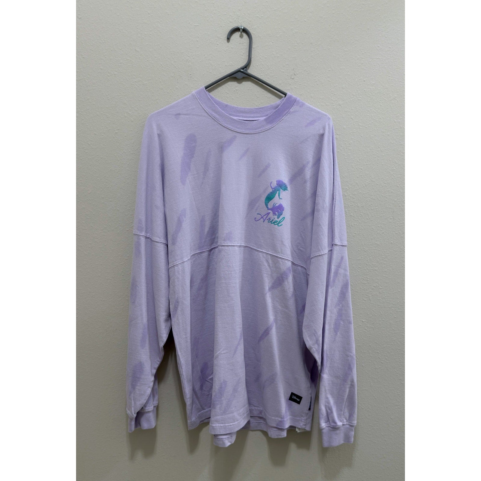 Disney The Little Mermaid Live Action Spirit Jersey Purple Lavender Large NWT