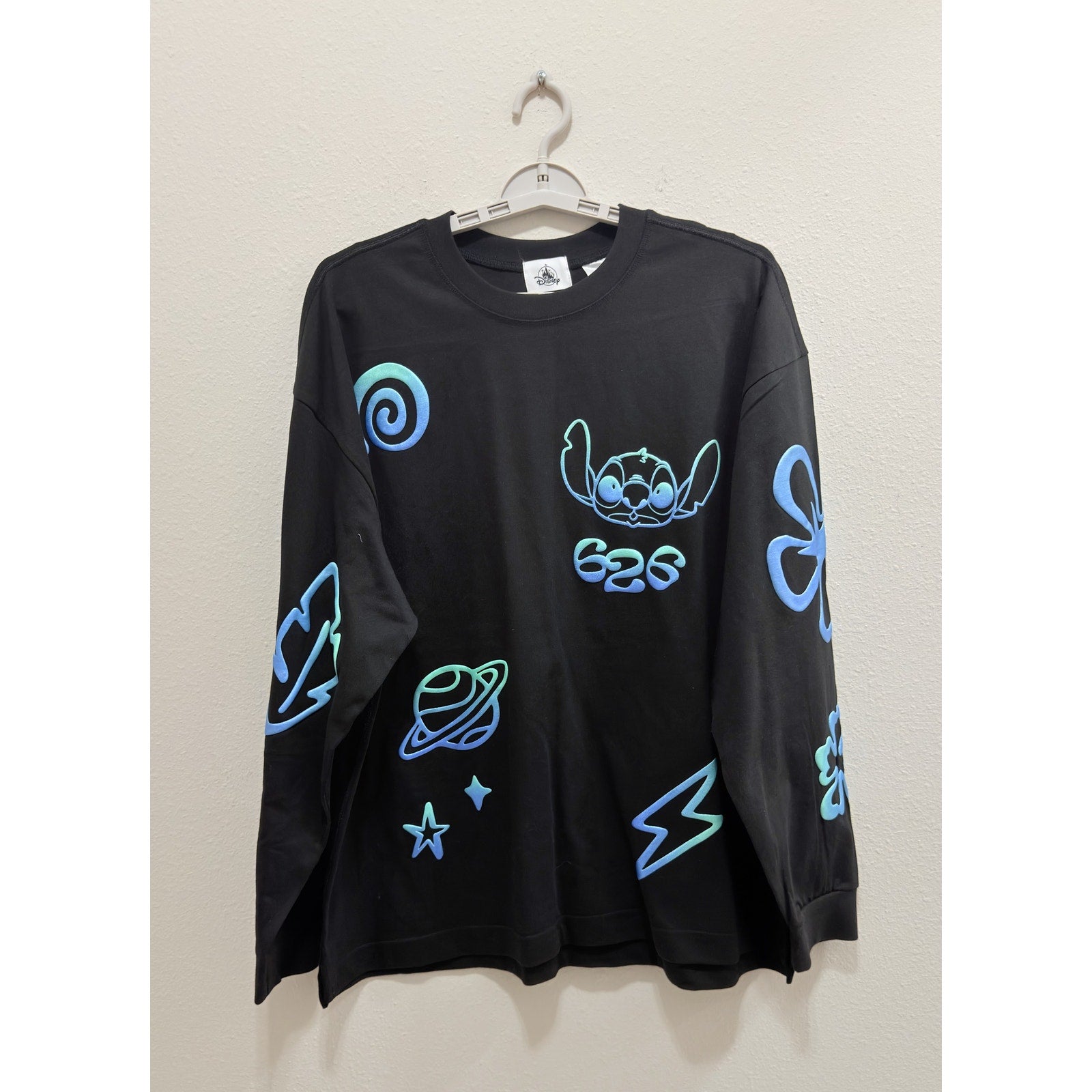Disney Parks Stitch 626 Oversized Celebration Crew Top Adult Large NWT