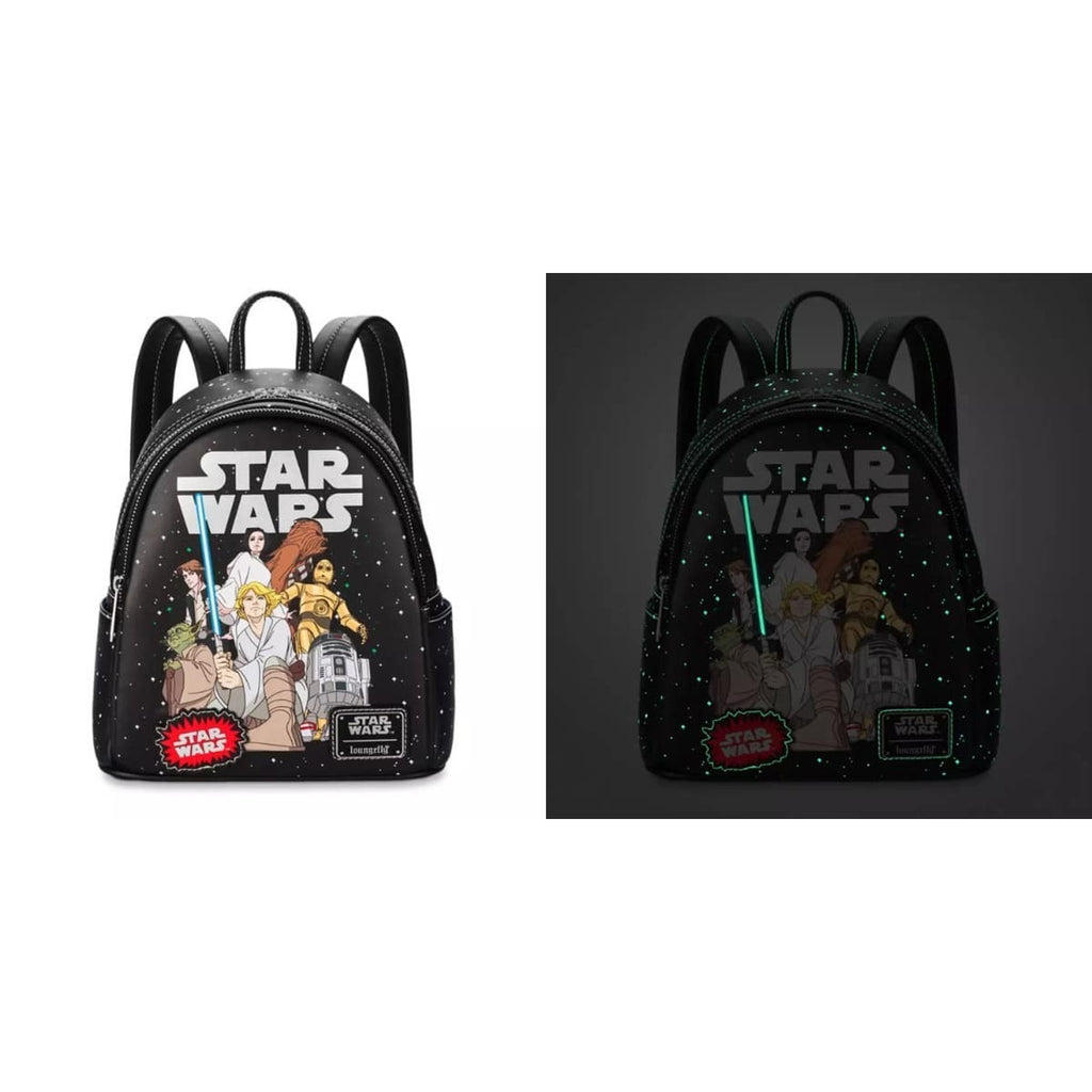 Loungefly 2024 Disney Parks Star Wars Celebrate the Saga Mini Backpack GITD NWT