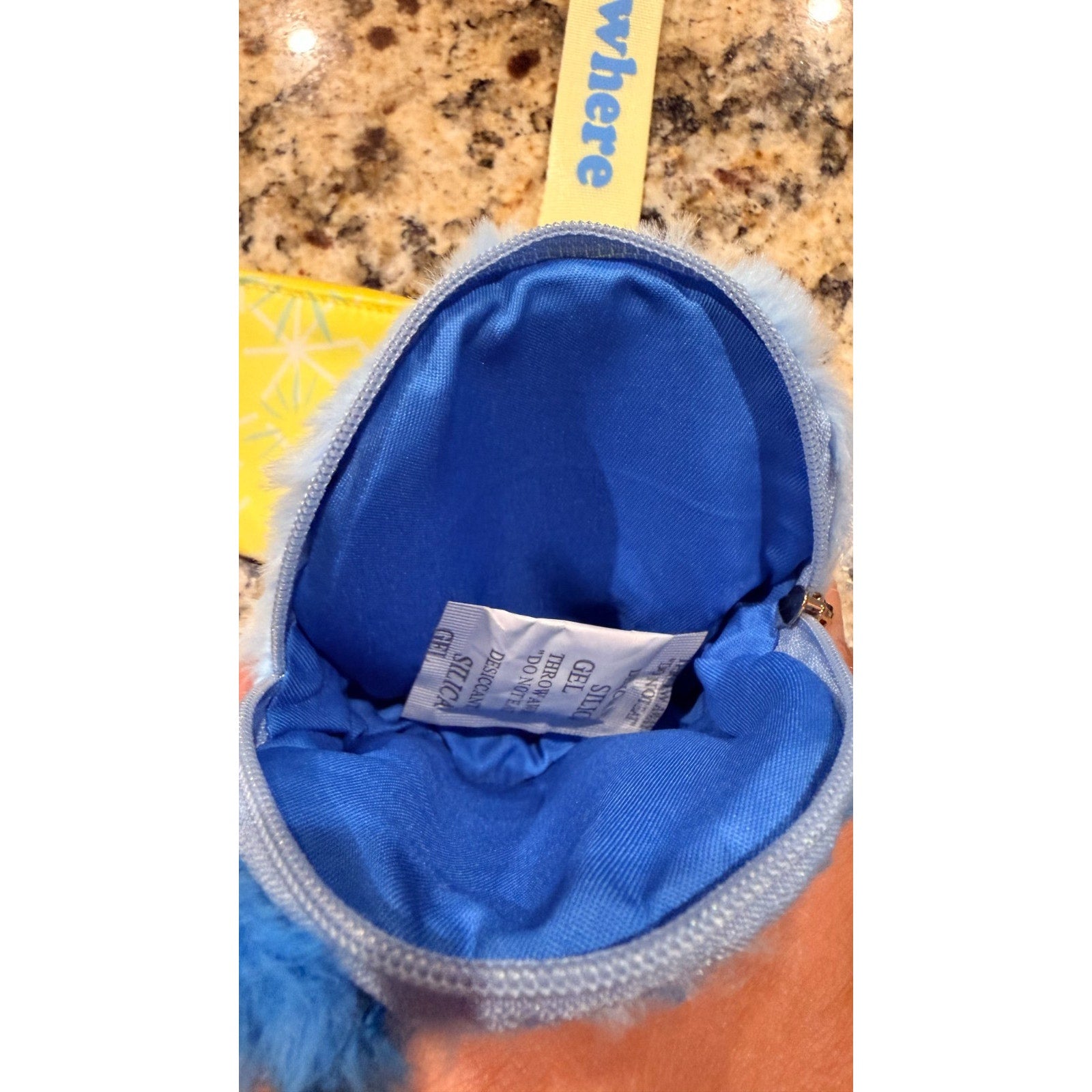 NWT 2025 Disney Parks Inside Out 2 Joy Dual Pouch Wristlet Wallet Bag Charm