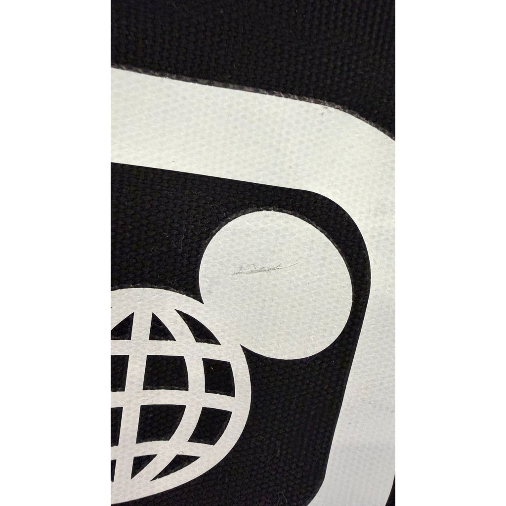 Disney Parks Walt Disney World Logo Canvas Black Tote NWT