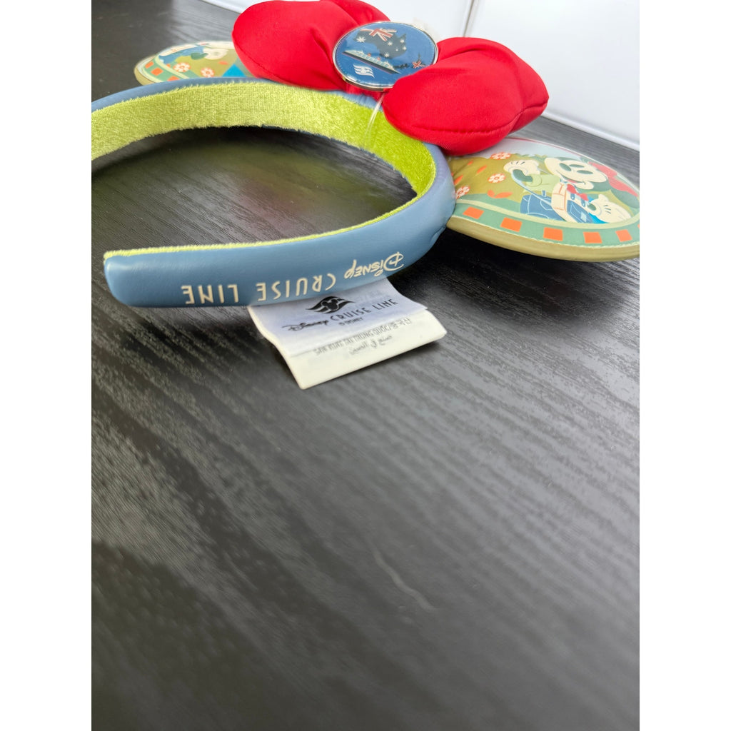 Disney Cruise Line Mickey & Minnie Australia Ear Headband NWT