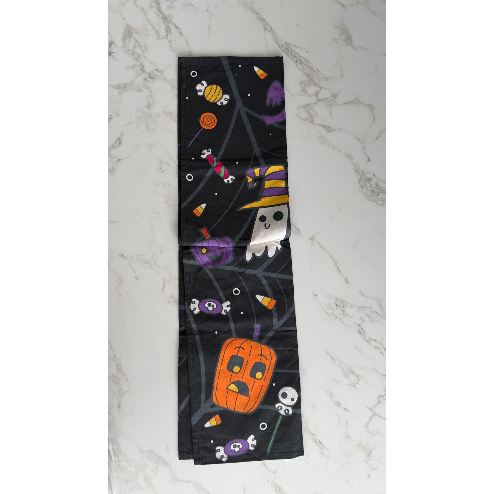 Disney Halloween Mickey Ghost Pumpkin Boo Embroidered Kitchen Towel NWT