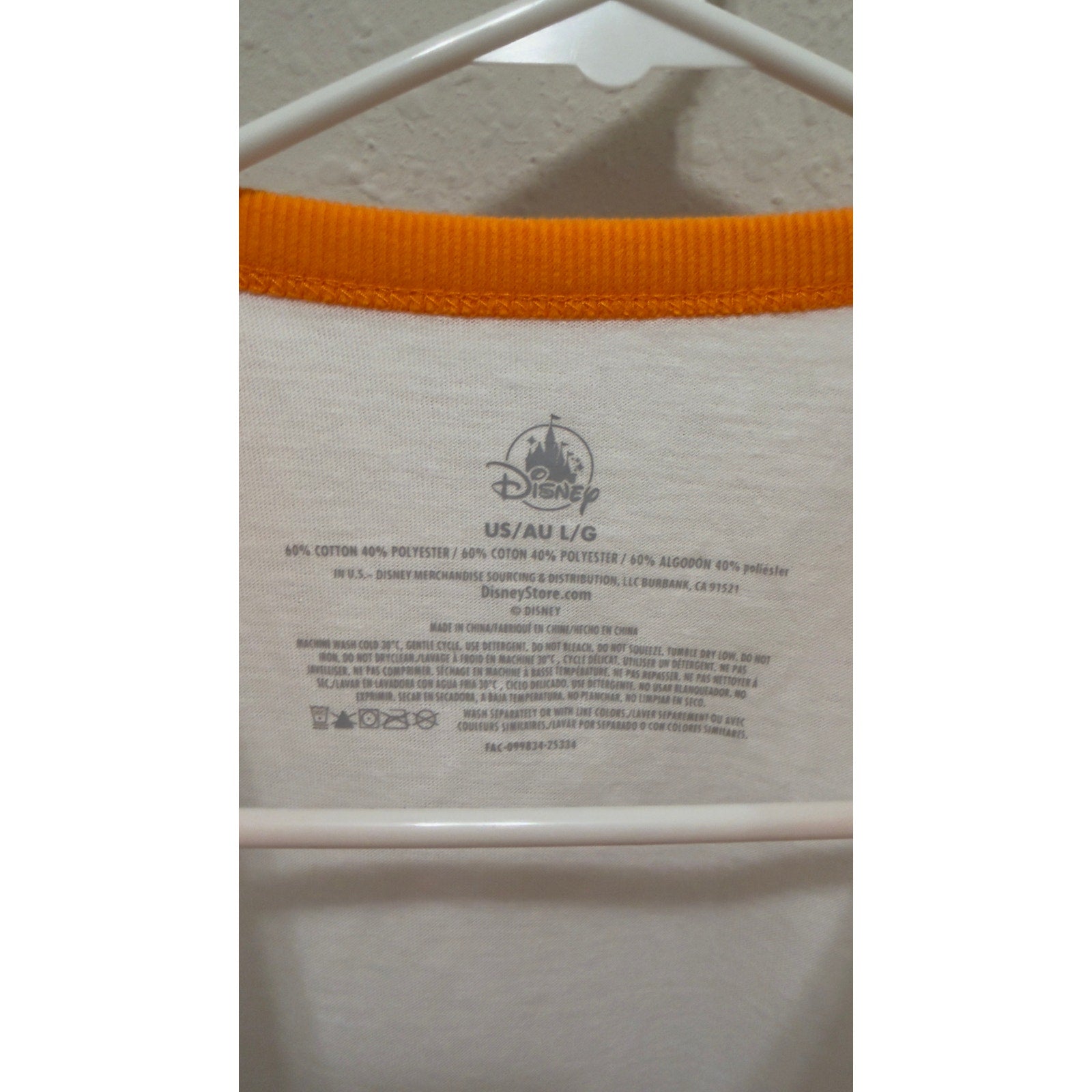 Disney Epcot Flower & Garden Festival 2026 Orange Bird Ringer Shirt Large NWT