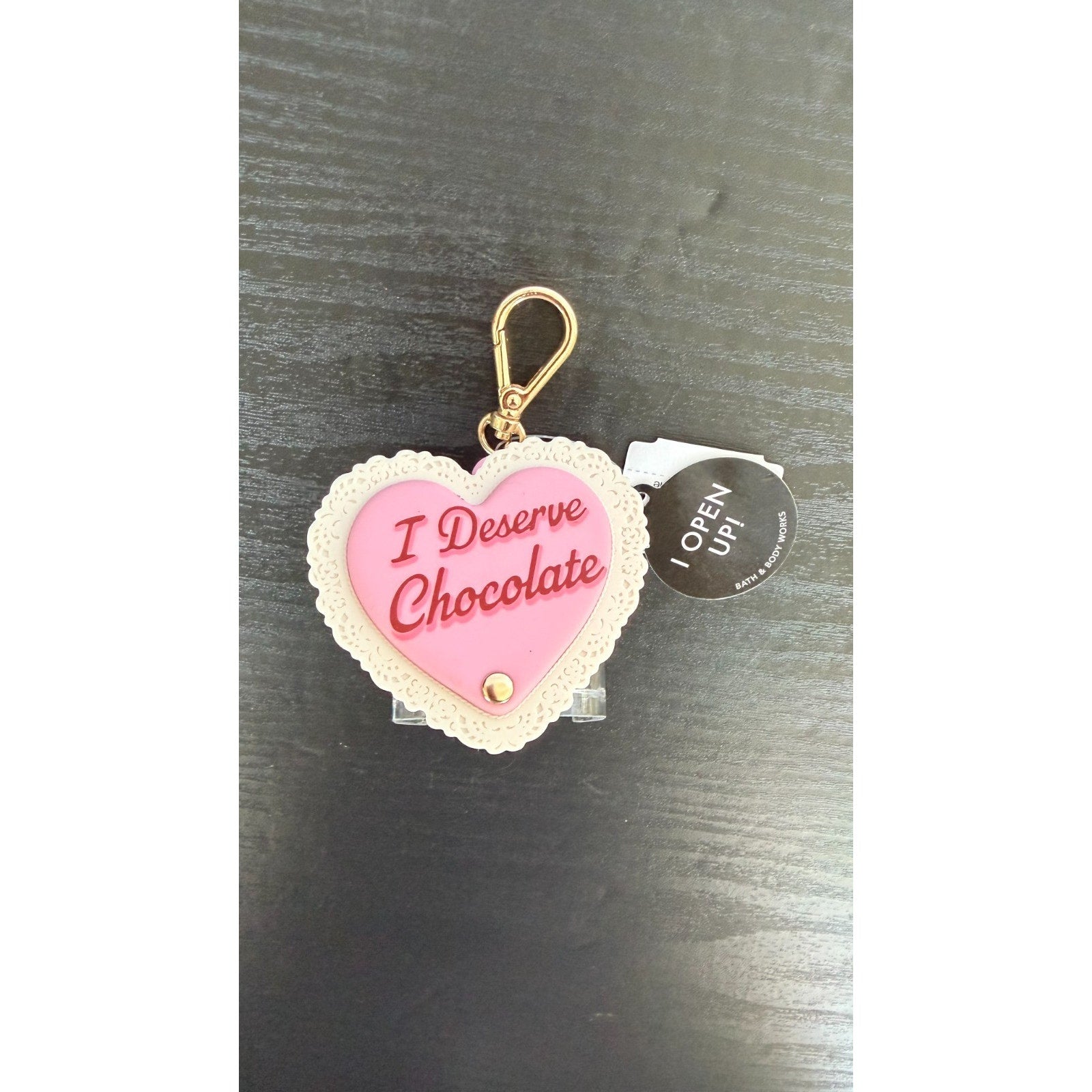 NWT Bath & Body Works Valentine 2026 Heart Chocolate Box Sanitizer Holder