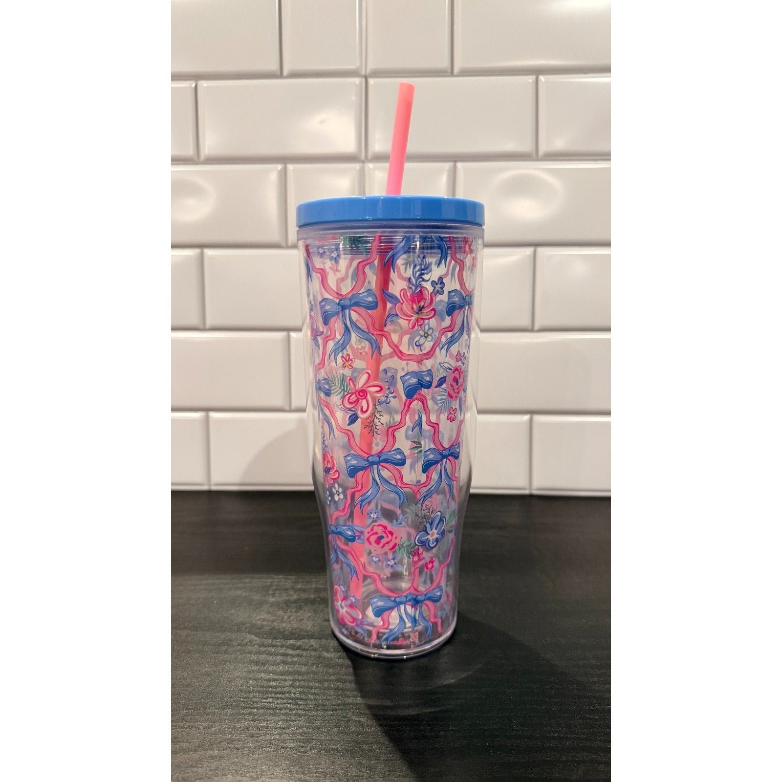 NEW Simply Southern 24oz Insulated Tumbler – Floral & Ribbon Print