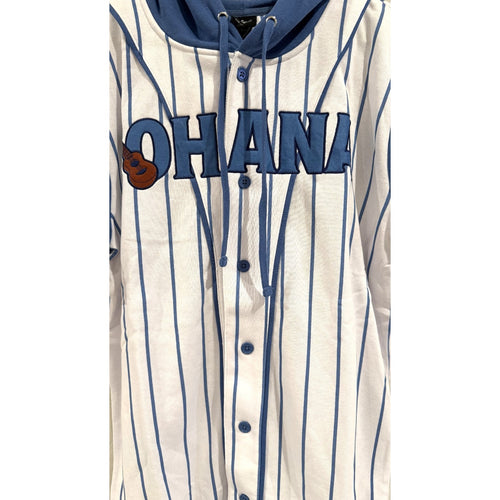 Disney Lilo & Stitch Ohana Hooded Baseball Jersey - Adult Medium NWT