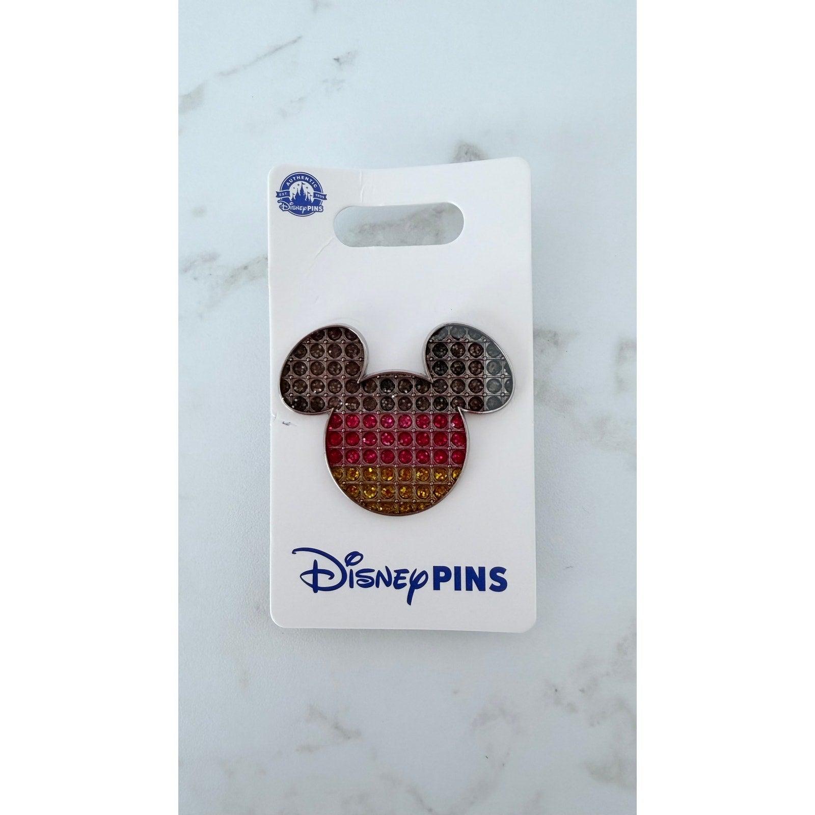 Disney Pin Epcot World Showcase Germany Jeweled Flag Mickey Icon OE New