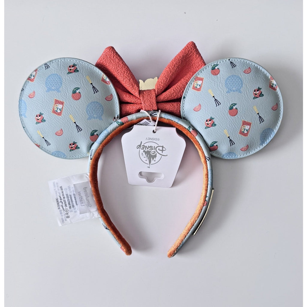 Disney-Park's 2024 Loungefly Flower & Garden Orange Bird Mickey Ears Headband