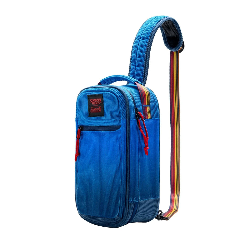 NEW Coleman x Stranger Things 6-Can Convertible Cooler Sling - Blue Fade