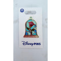 Disney Pin Beauty and the Beast Stained Glass Enchanted Rose Cloche OE New
