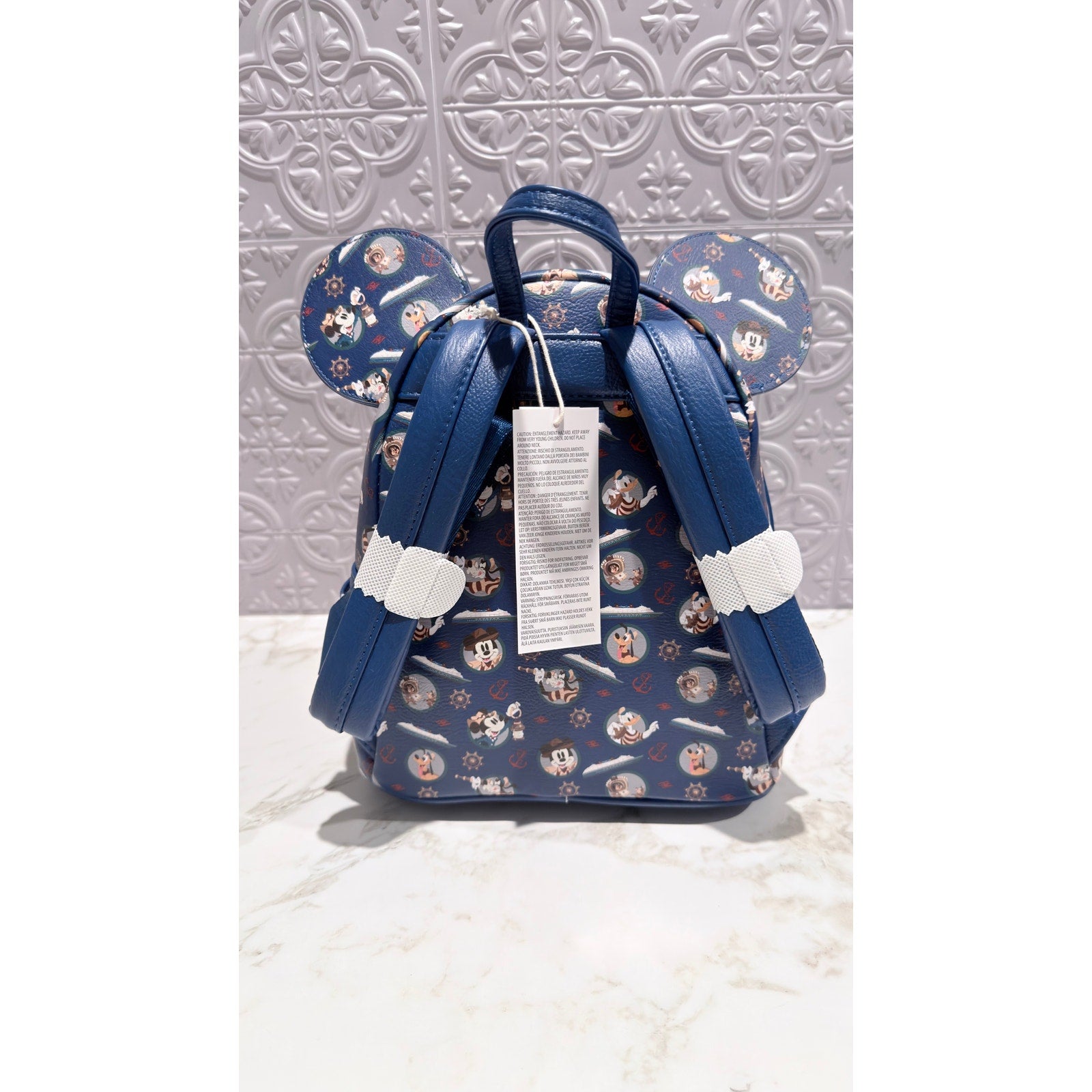 Disney Cruise Line Treasure Inaugural Character Loungefly Mini Backpack NEW