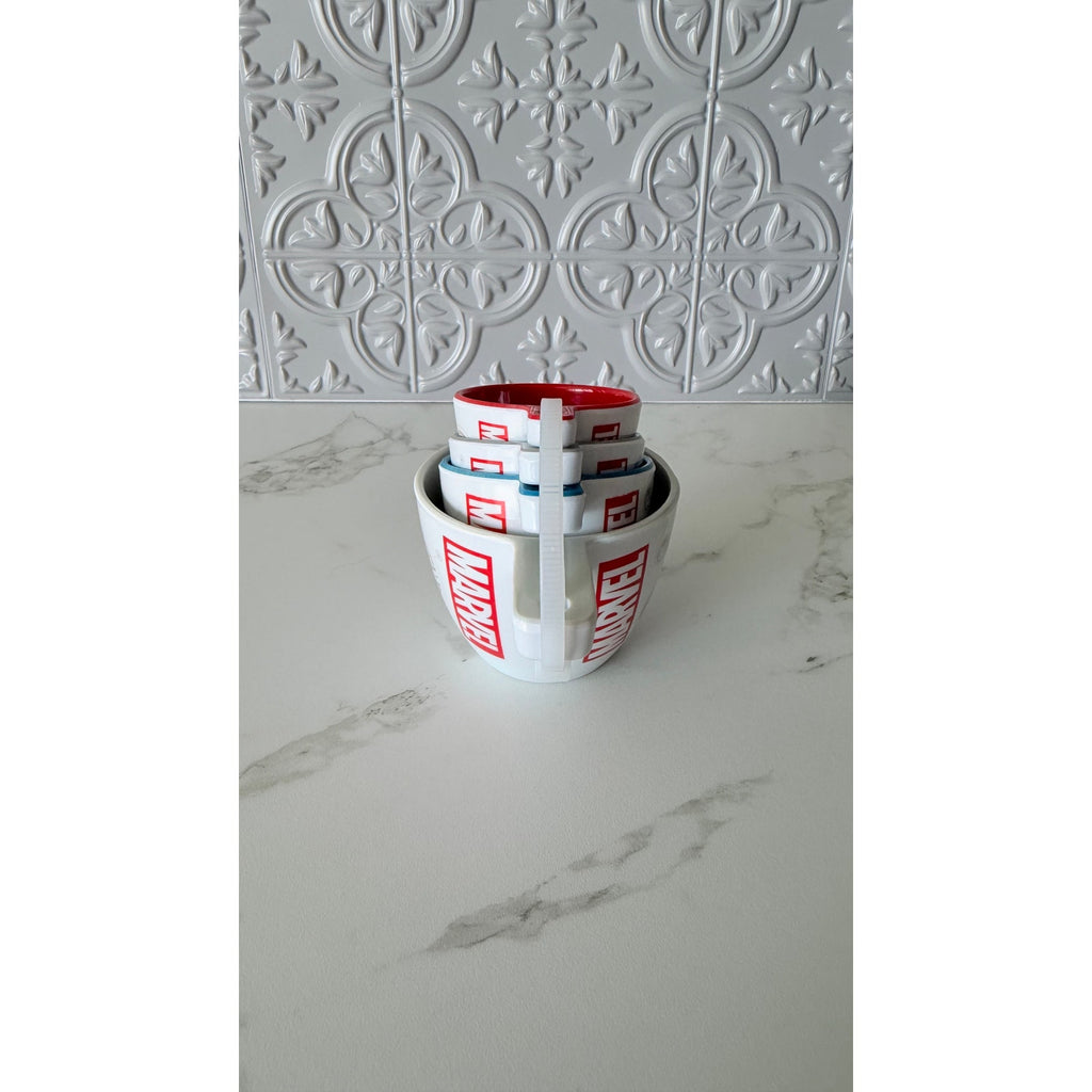 Disney Parks Marvel Avengers Ceramic Measuring Cups Set 4 Stackable NWT