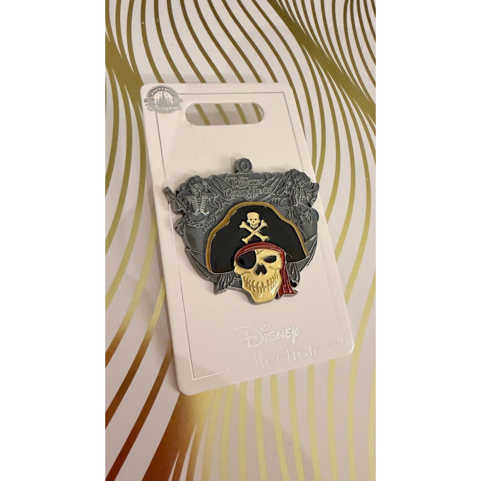 Disney Parks Pirates of the Caribbean 3D Skull Pin