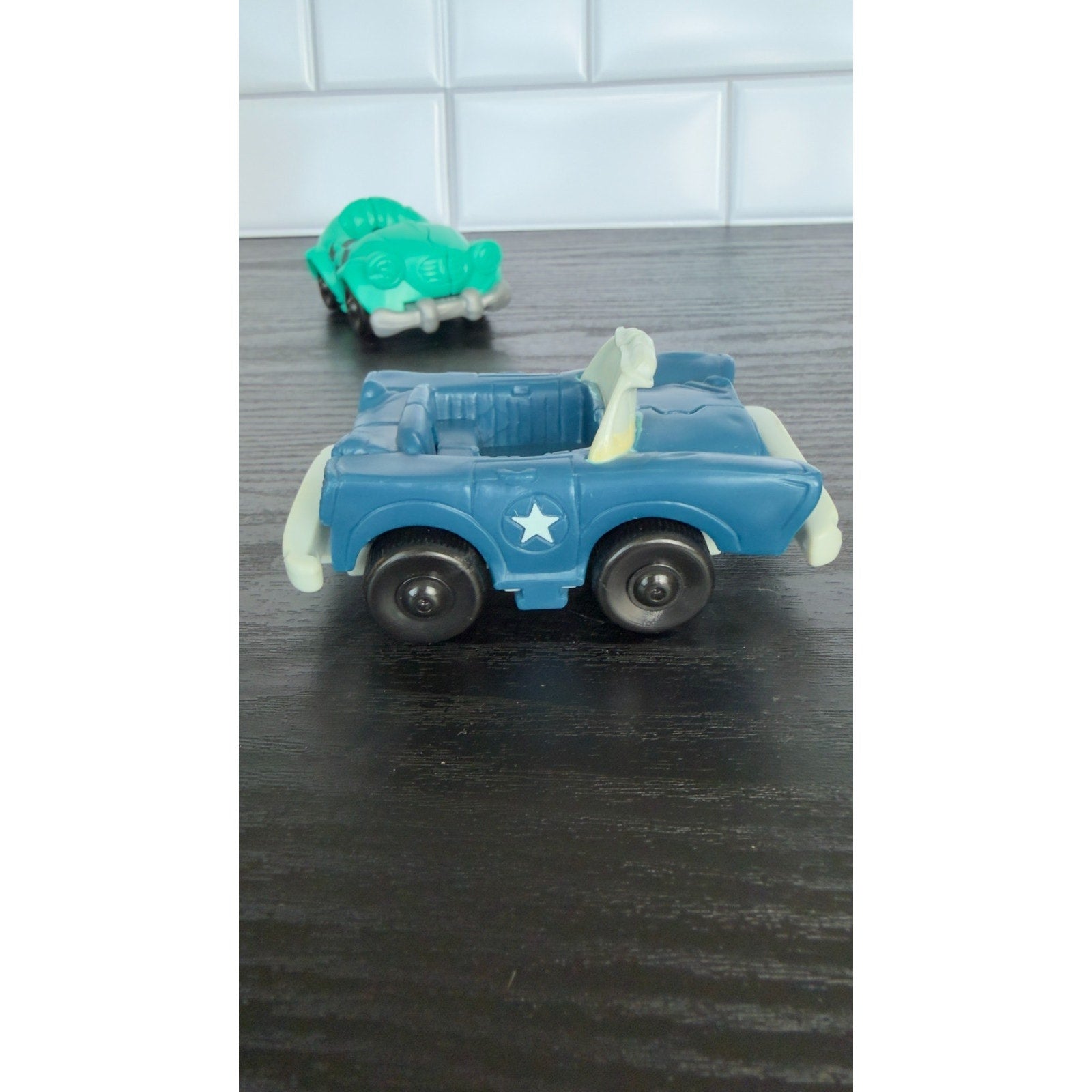 Vintage Burger King Kids Club "Break-Away" Action Cars — Set of 2