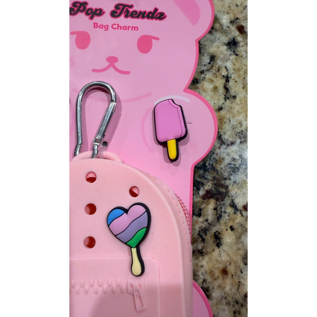 NEW Pop Trends Mini Backpack Bag Charm & Charms Set
