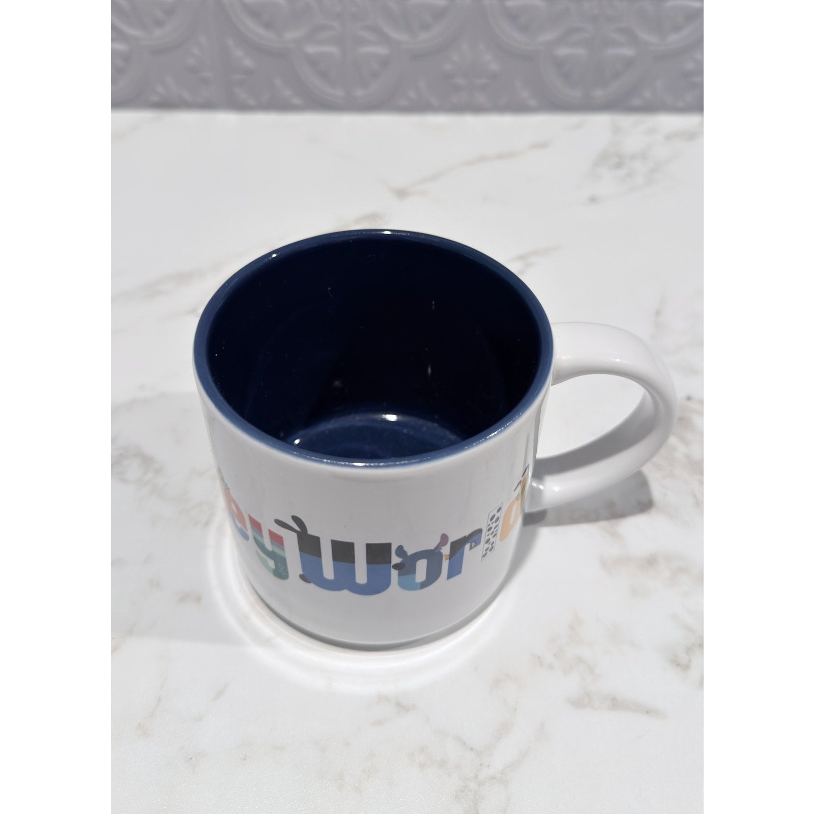 Walt Disney World Character Logo Stackable Mug Ceramic 14oz New