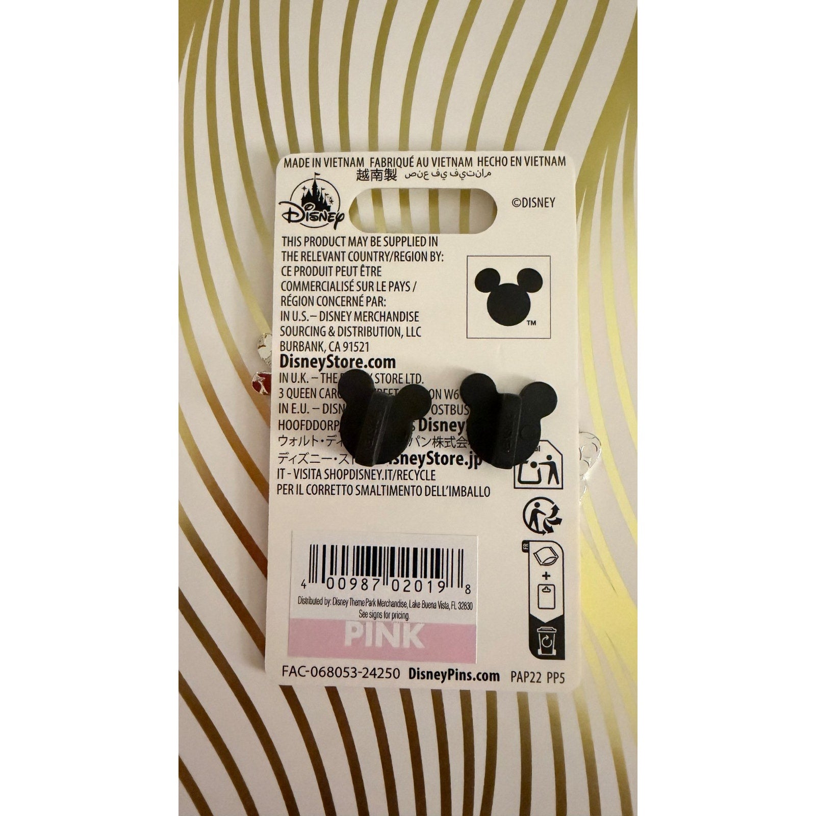 NEW Disney Parks 2025 Mickey & Friends "Fab 5" Character Cluster Pin