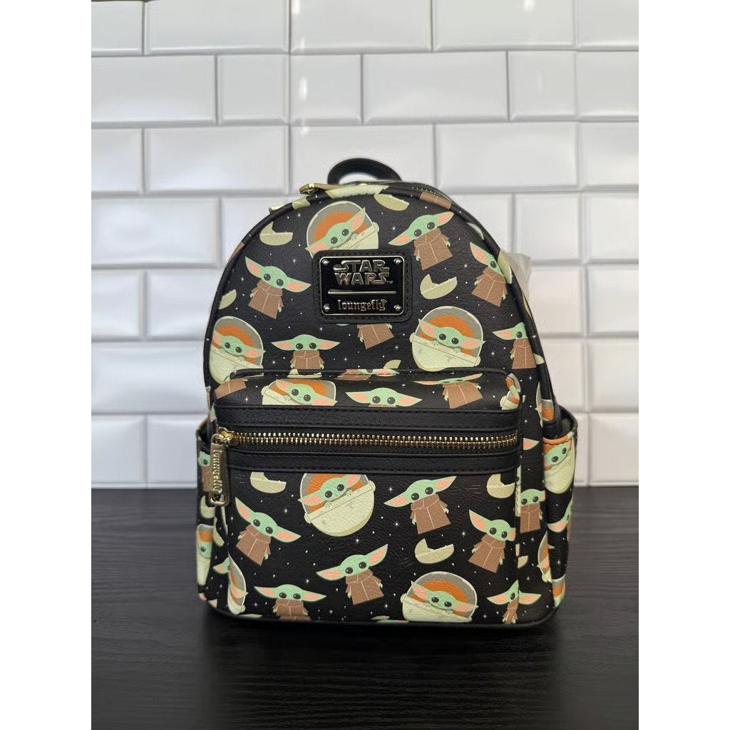 Disney Parks x Loungefly Star Wars Mandalorian Grogu and Grogu Ears NWT